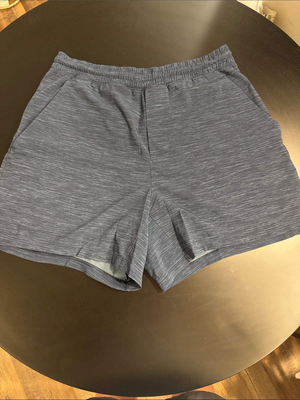 lululemon athletica Men's Heather Navy Linerless Performance Shorts